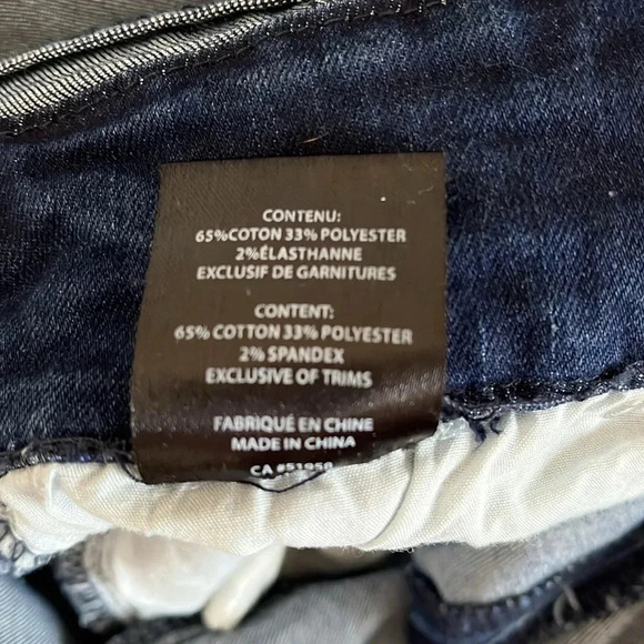 NWOT OXYGEN Denim Dress Adjustable Strap Pockets, Size L - Picture 10 of 11